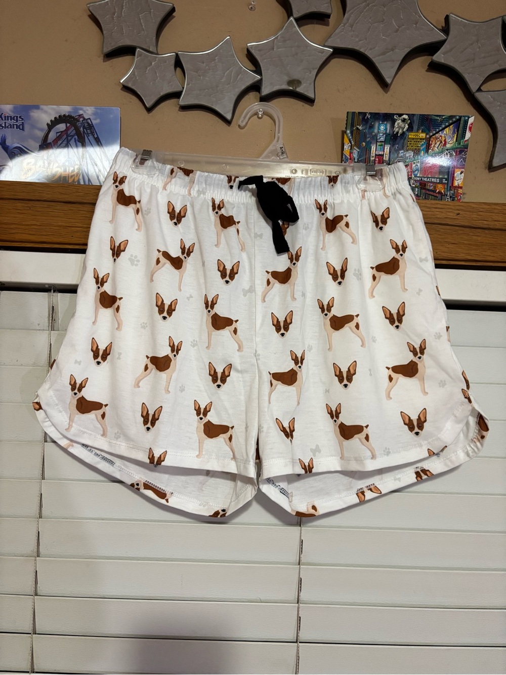 NWOT Dog Print Sleep Shorts